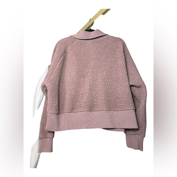Victoria’s Secret Pink Mauve Cropped Sherpa Jacket - Picture 2 of 2